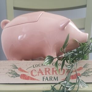 Pig Canister, Cookie Jar, Pig Accent